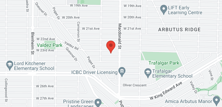 map of 2850 W 23RD AVENUE